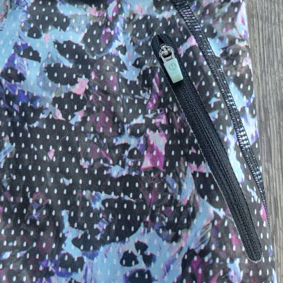 Lululemon All Sport Crop Floral Sport Tranquil Blue Multi Size 6 - Picture 5 of 8